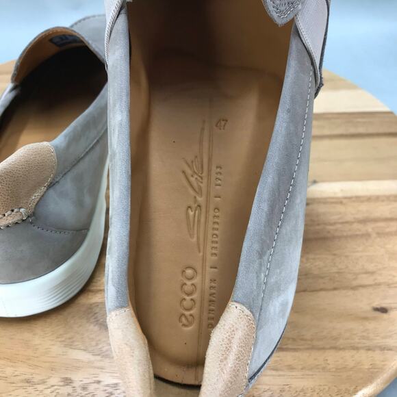 Ecco S Lite Mocs Mens 13 / 47 Green Shoes Slip On Summer Loafers - Picture 5 of 8